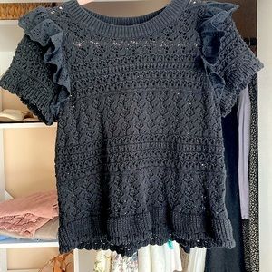 Scoop knitted top